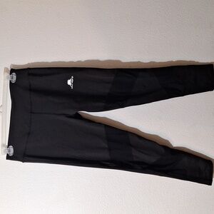 Black Lotus Leggings Sheer Panels Size XL Extra Large Workout Gym Pants